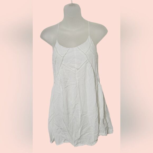 Lulus Easy Honey Ivory White Slip Mini Dress Size XS - Picture 9 of 12